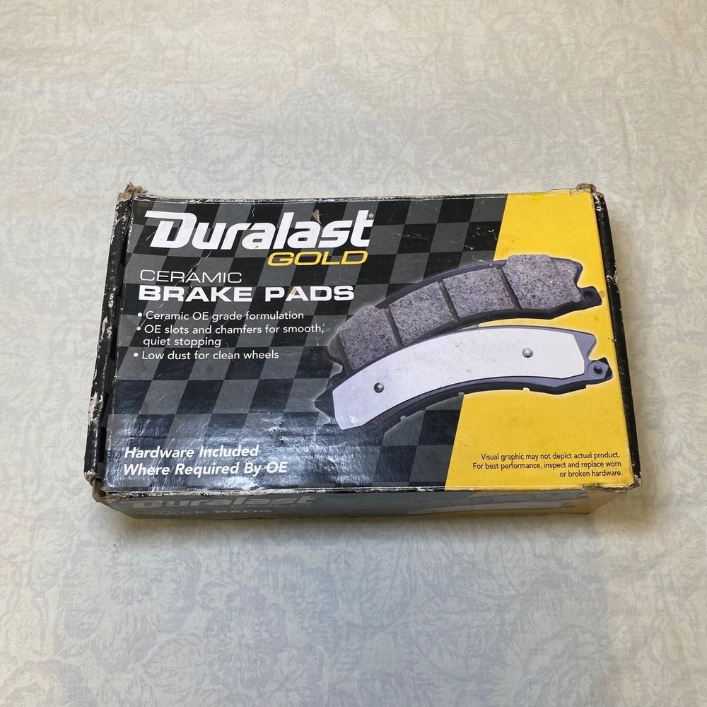 Duralast Gold DG785 Ceramic Brake Pads w/ Hardware New Open Box